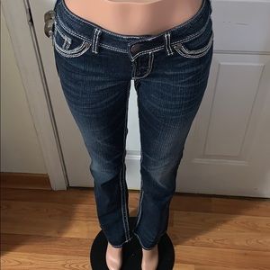 Silver Suki Mid/ Slim Boot SZ: W28/ L33